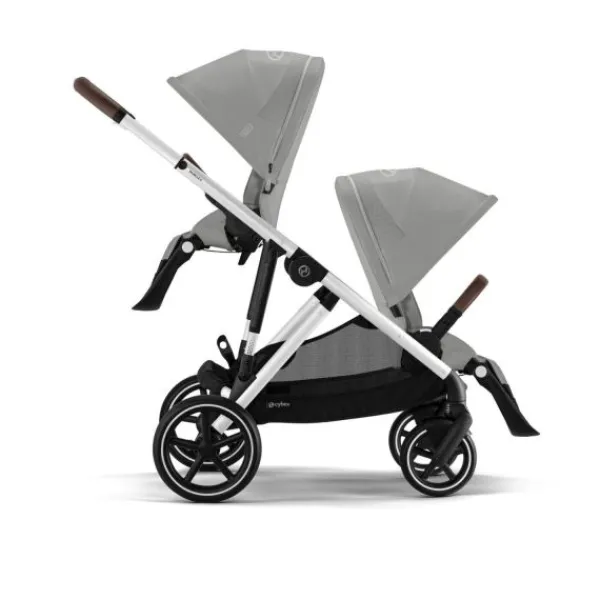 Cybex Tweelingwagen Gazelle S Seashell Beige - Light Beige> Tweeling Kinderwagens|Duo Kinderwagens