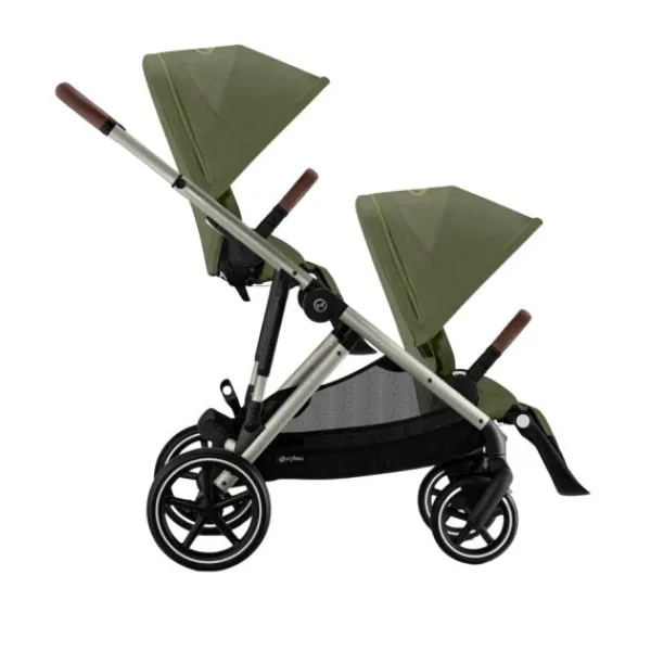 Cybex Tweelingwagen Gazelle S Seashell Beige - Light Beige> Tweeling Kinderwagens|Duo Kinderwagens