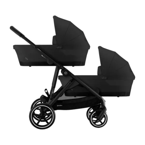 Cybex Tweelingwagen Gazelle S Seashell Beige - Light Beige> Tweeling Kinderwagens|Duo Kinderwagens
