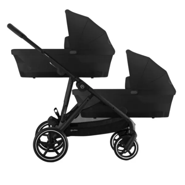Cybex Tweelingwagen Gazelle S Seashell Beige - Light Beige> Tweeling Kinderwagens|Duo Kinderwagens