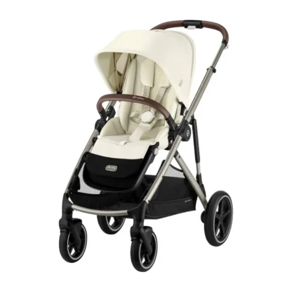 Cybex Wandelwagen Gazelle S TPE Seashell Beige - Light Beige> Tweeling Kinderwagens|Duo Kinderwagens