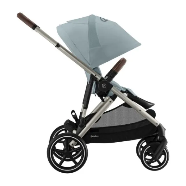 Cybex Wandelwagen Gazelle S TPE Seashell Beige - Light Beige> Tweeling Kinderwagens|Duo Kinderwagens