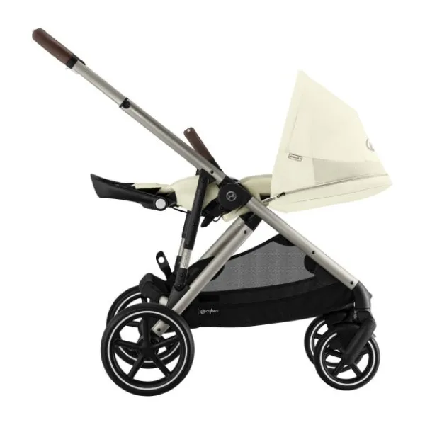 Cybex Wandelwagen Gazelle S TPE Seashell Beige - Light Beige> Tweeling Kinderwagens|Duo Kinderwagens