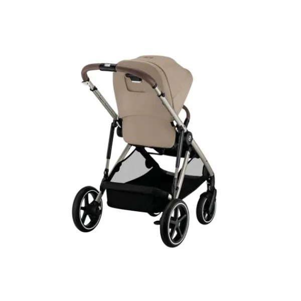Cybex Wandelwagen Gazelle S TPE Seashell Beige - Light Beige> Tweeling Kinderwagens|Duo Kinderwagens