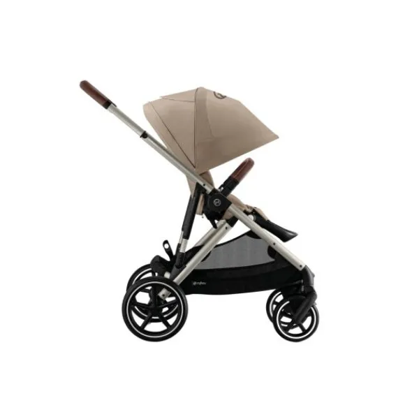 Cybex Wandelwagen Gazelle S TPE Seashell Beige - Light Beige> Tweeling Kinderwagens|Duo Kinderwagens