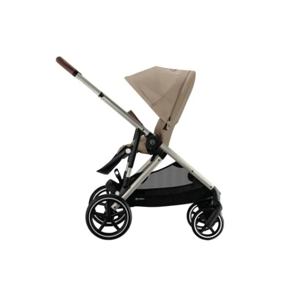 Cybex Wandelwagen Gazelle S TPE Seashell Beige - Light Beige> Tweeling Kinderwagens|Duo Kinderwagens