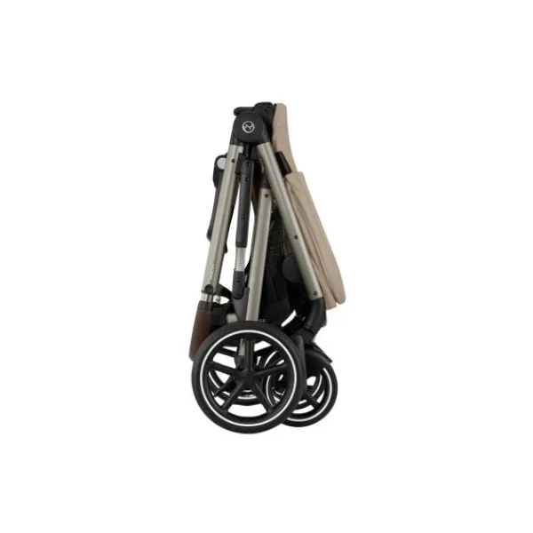 Cybex Wandelwagen Gazelle S TPE Seashell Beige - Light Beige> Tweeling Kinderwagens|Duo Kinderwagens