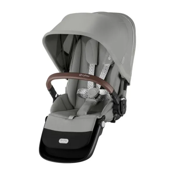 Cybex Wandelwagen Gazelle S TPE Seashell Beige - Light Beige> Tweeling Kinderwagens|Duo Kinderwagens