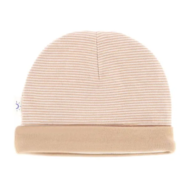 DAY Mutsje Gestreept - Mocha - 0-6 Mnd> Mutsjes
