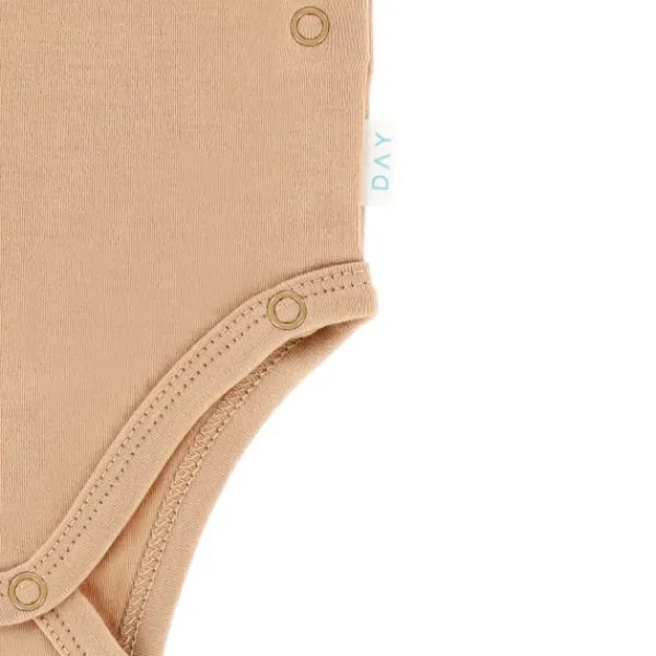 DAY Overslagromper Lange Mouw - Mocha - Mt. 50/56> Rompertjes