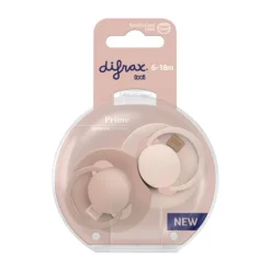 Difrax Dynami Lovi Prime Fopspeen - 6-18mnd - 2st - Nude/Blush> Fopspenen 12+ Maanden|Fopspenen 6+ Maanden