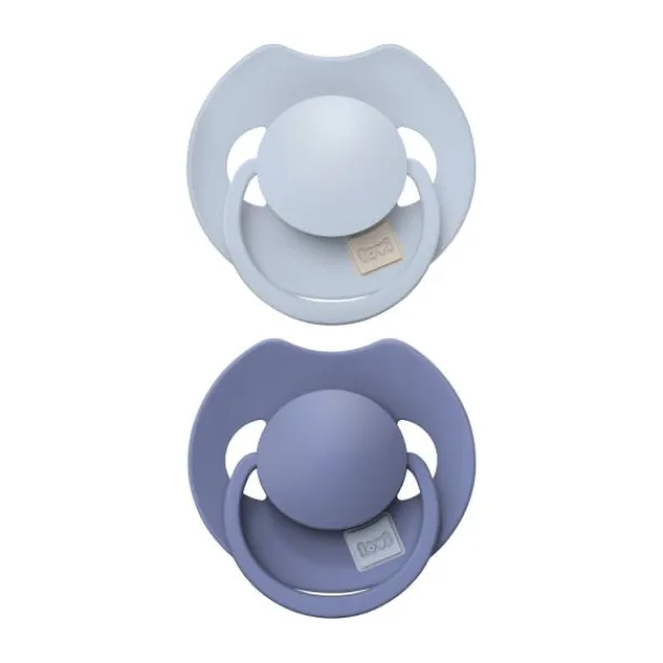 Difrax Dynamic Lovi Prime Fopspeen - 6-18mnd - 2st. - Baby Blue / Blue> Fopspenen 12+ Maanden|Fopspenen 6+ Maanden