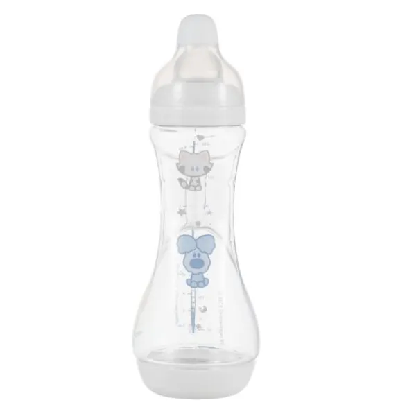 Difrax Handgreepfles Groot Woezel&Pip 240ml> Flessen