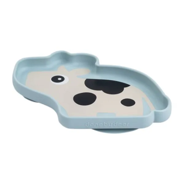 Done By Deer Dotti Stick&Stay Bord - Silicone - Blue> Bordjes