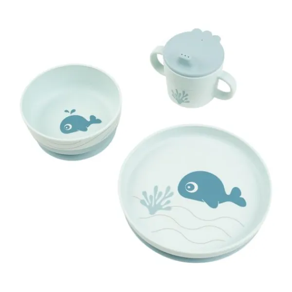 Done By Deer Foodie Cutlery Set Happy Dots Powder> Bekers|Bordjes