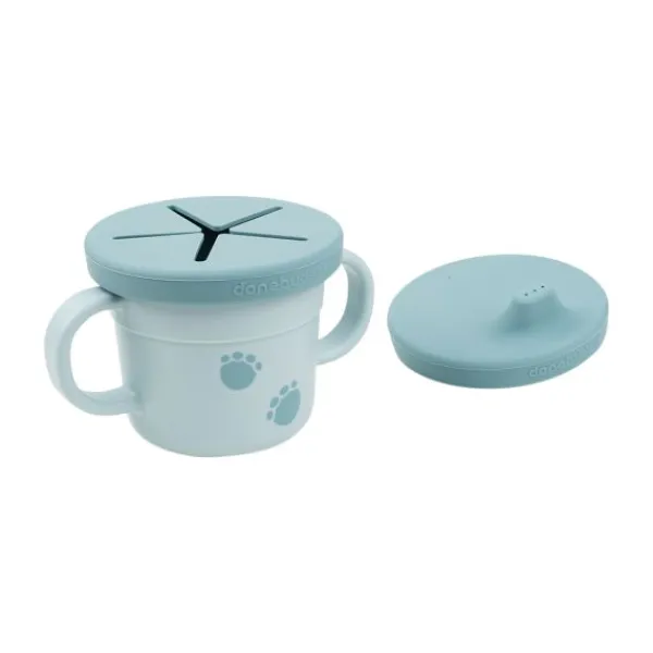 Done By Deer Foodie Spout/Snack Cup Elphee Blue> Bekers