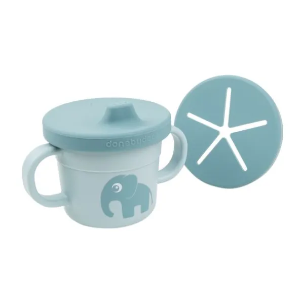 Done By Deer Foodie Spout/Snack Cup Elphee Blue> Bekers