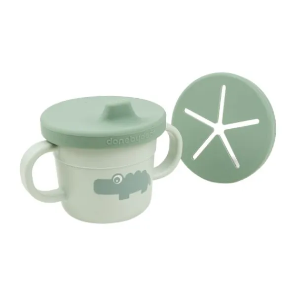Done By Deer Foodie Spout/Snack Cup Elphee Blue> Bekers