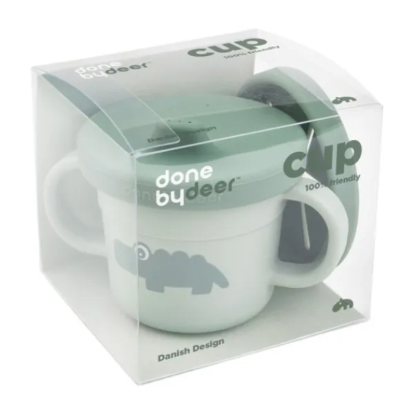 Done By Deer Foodie Spout/Snack Cup Elphee Blue> Bekers