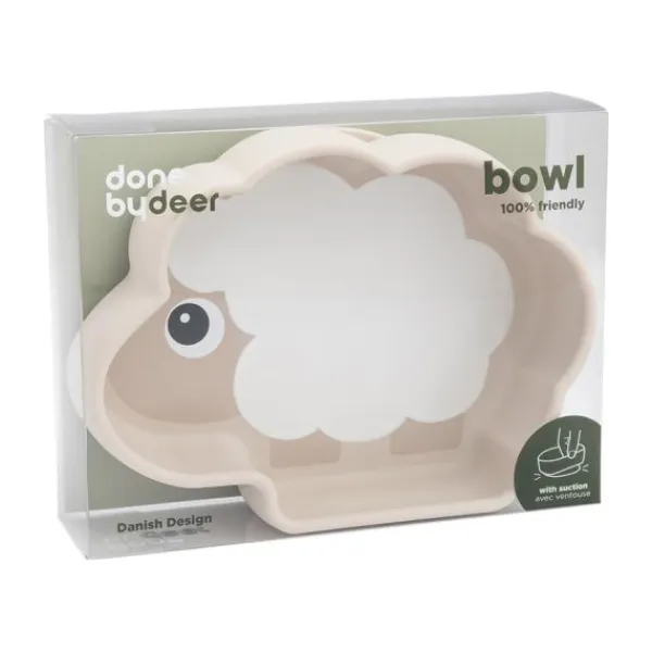 Done By Deer Sheepy Stick&Stay Bordje - Silicone - Sand> Bordjes