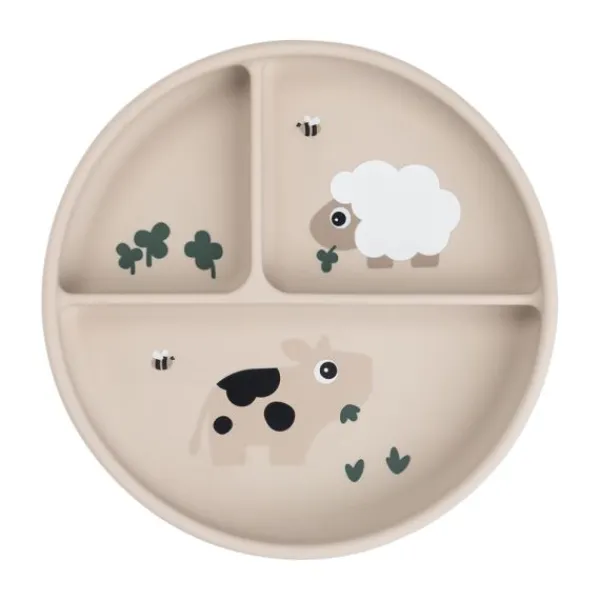 Done By Deer Tiny Farm Stick&Stay Vakjes Bord - Sand> Bordjes