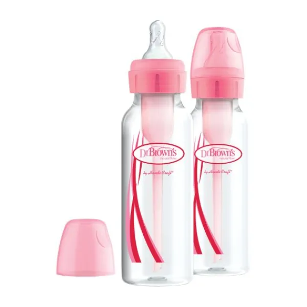 Dr. Brown's Flessenborstel Siliconen Roze> Flessen