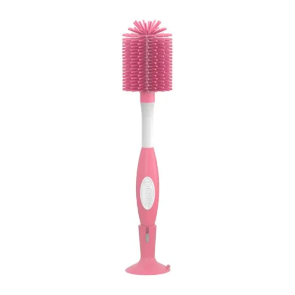 Dr. Brown's Flessenborstel Siliconen Roze> Flesverwarmers|Flessenborstel