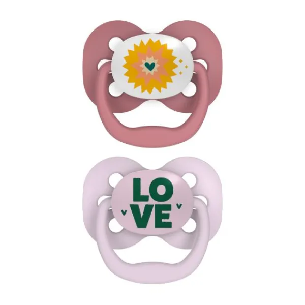 Dr. Brown's Fopspeen Roze/Grijs Fase 1 2-Pack> Fopspenen 0-6 Maanden