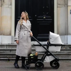 Dubatti One E6 Kinderwagen 2-in-1 - Black / Walnut Brown><noscript><img width=