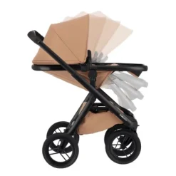 Dubatti One E6 Kinderwagen 2-in-1 - Black / Walnut Brown><noscript><img width=