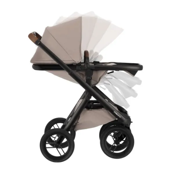 Dubatti One E6 Kinderwagen 2-in-1 - Dark Brown / Walnut Brown> Uitbreidbare Kinderwagens|Wandelwagens