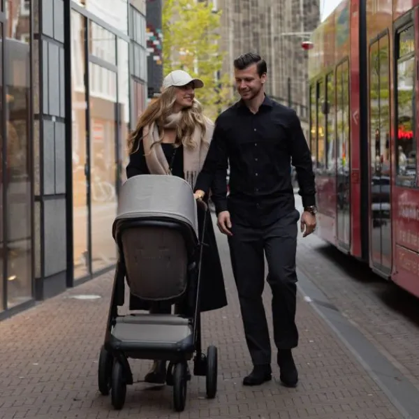 Dubatti One E6 Kinderwagen 2-in-1 - Dark Brown / Walnut Brown> Uitbreidbare Kinderwagens|Wandelwagens