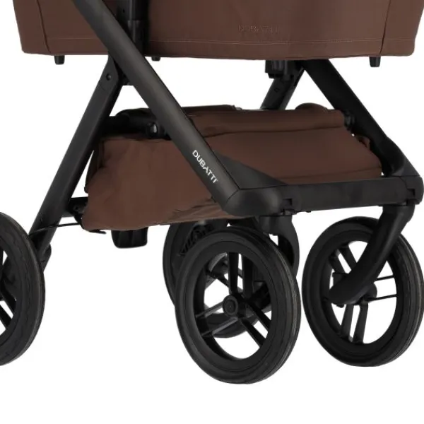 Dubatti One E6 Kinderwagen 2-in-1 - Dark Brown / Walnut Brown> Uitbreidbare Kinderwagens|Wandelwagens