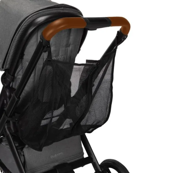 Dubatti One E5 Kinderwagen 2-in-1 Grey Frame Black/Cognac> Wandelwagens|Complete Kinderwagens