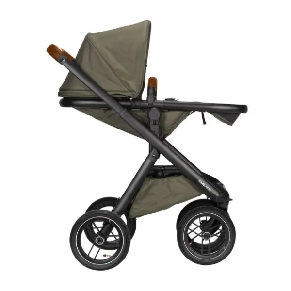 Dubatti One E5 Kinderwagen 2-in-1 Grey Frame Black/Cognac> Wandelwagens|Complete Kinderwagens
