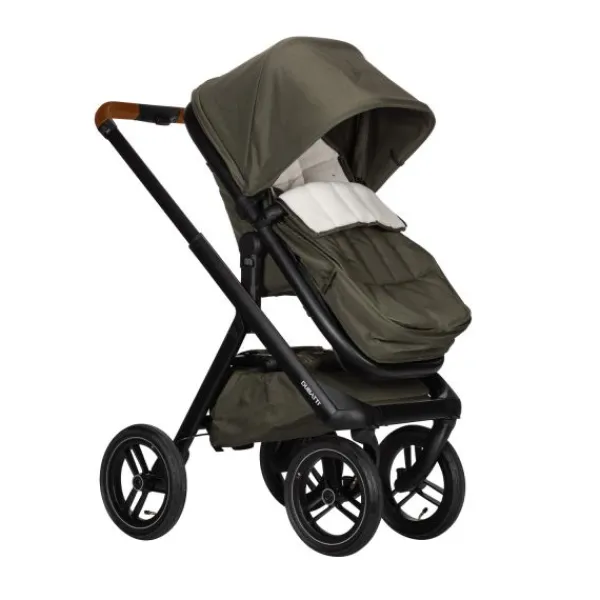 Dubatti One E5 Kinderwagen 2-in-1 Grey Frame Black/Cognac> Wandelwagens|Complete Kinderwagens