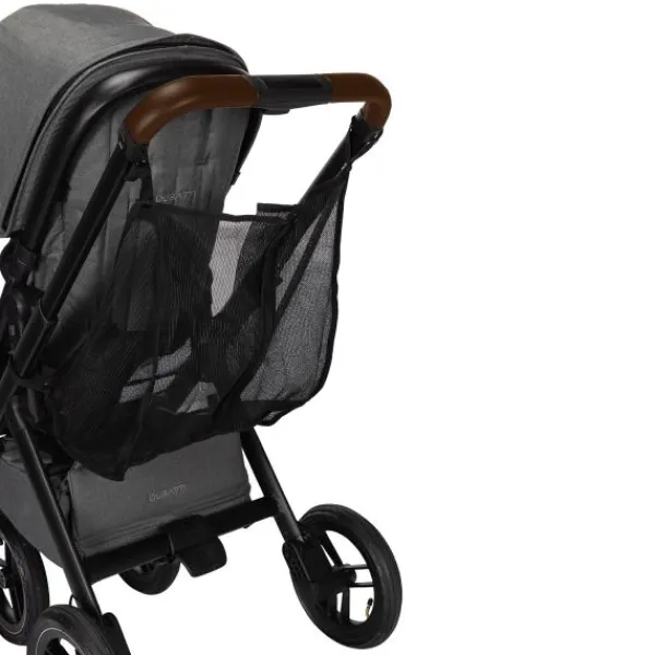 Dubatti One E5 Kinderwagen 2-in-1 Grey Frame Black/Dark Brown> Wandelwagens|Complete Kinderwagens
