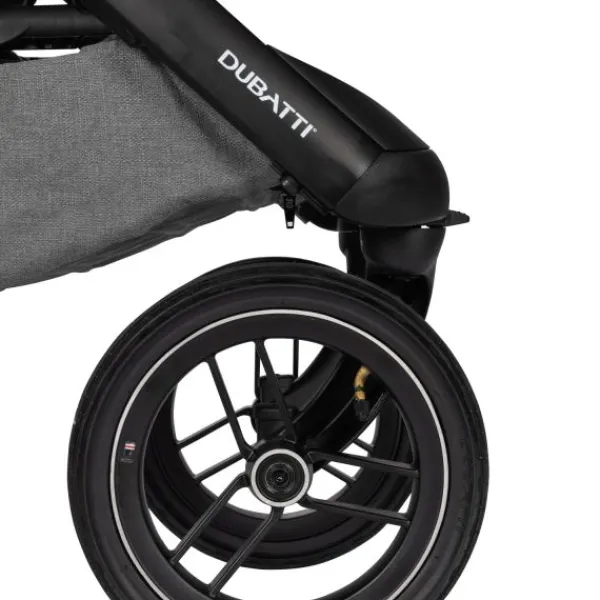 Dubatti One E5 Kinderwagen 2-in-1 Grey Frame Black/Dark Brown> Wandelwagens|Complete Kinderwagens