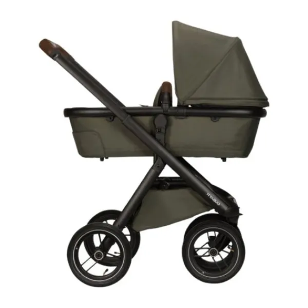 Dubatti One E5 Kinderwagen 2-in-1 Grey Frame Black/Dark Brown> Wandelwagens|Complete Kinderwagens