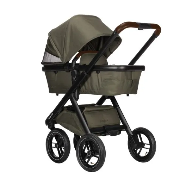 Dubatti One E5 Kinderwagen 2-in-1 Grey Frame Black/Dark Brown> Wandelwagens|Complete Kinderwagens