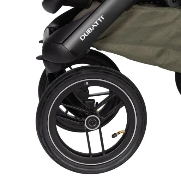 Dubatti One E5 Kinderwagen 2-in-1 Grey Frame Black/Dark Brown> Wandelwagens|Complete Kinderwagens