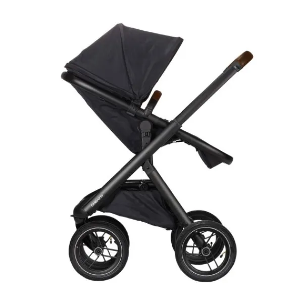 Dubatti One E5 Kinderwagen 2-in-1 Grey Frame Black/Dark Brown> Wandelwagens|Complete Kinderwagens