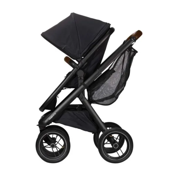 Dubatti One E5 Kinderwagen 2-in-1 Grey Frame Black/Dark Brown> Wandelwagens|Complete Kinderwagens