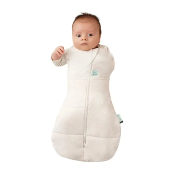 Ergopouch Cocoon Inbaker Slaapzak Oatmeal Marle 3,5 Tog 3-6mnd> 4-Seizoenen Slaapzakken