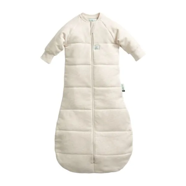 Ergopouch Slaapzak Met Mouwen Jersey Oatmeal Marle 2,5 Tog 3-12mnd> 4-Seizoenen Slaapzakken