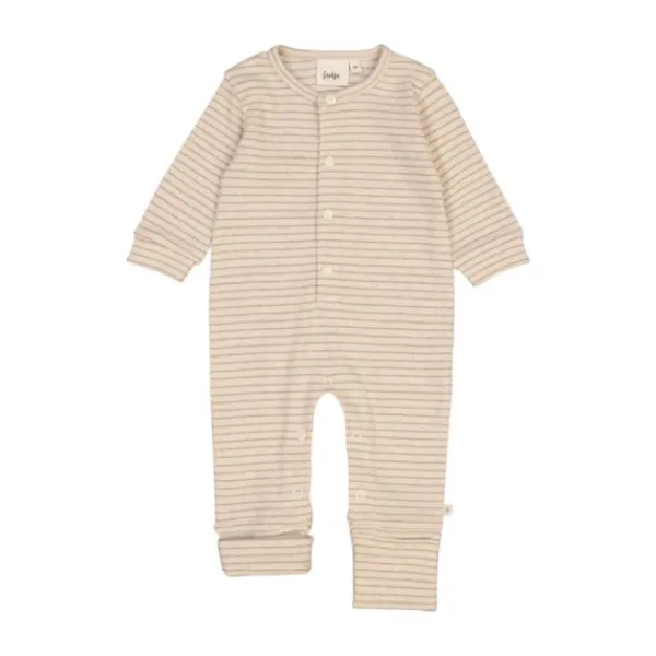Feetje Boxpak Met Voet Rib Streep The Magic is in You Taupe Melange 44> Boxpakjes