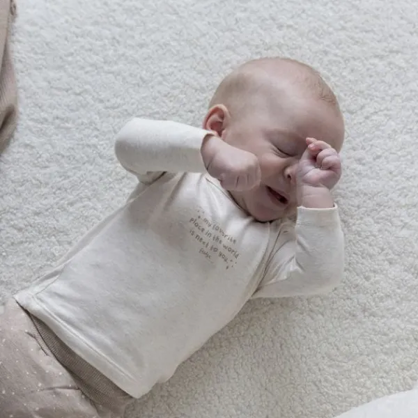 Feetje Broek Print The Magic Is In You Taupe Melange 44> Broekjes
