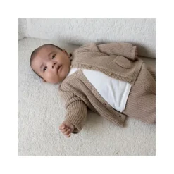 Feetje Mutsje Gebreid The Magic is in You Taupe 0-3 maanden><noscript><img width=