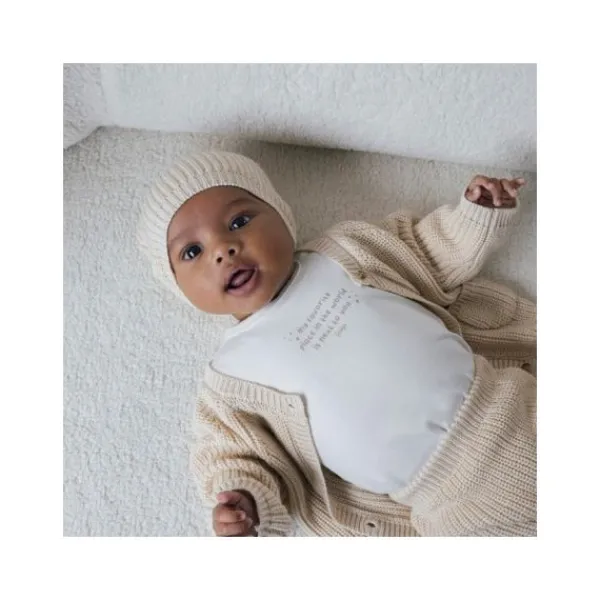 Feetje Mutsje Gebreid The Magic is in You Creme 0-3 maanden> Mutsjes