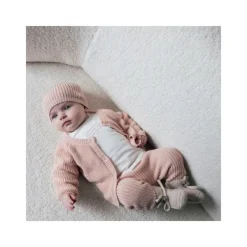 Feetje Mutsje Gebreid The Magic is in You Roze 0-3 maanden><noscript><img width=